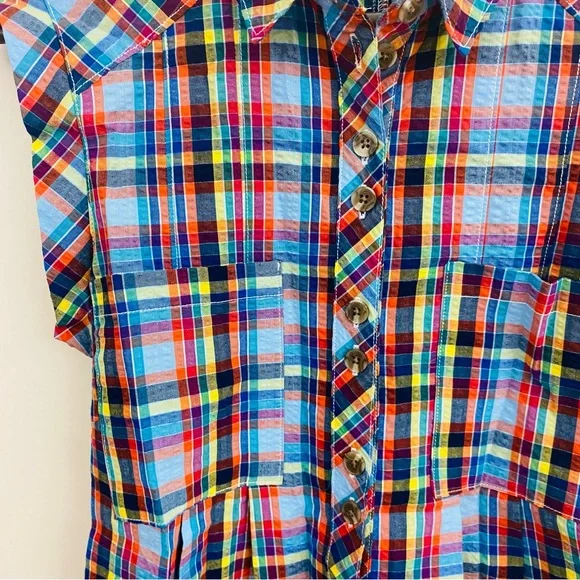 NWT Urban Outfitters Zoey Workwear Gingham Romper Jumpsuit Size XS - Picture 6 of 12